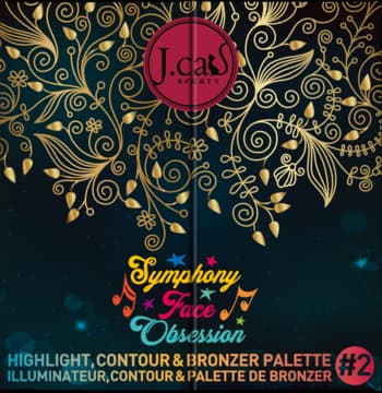 Symphony Face Obsession paleta do konturowania twarzy, nr 102 Medium-Dark