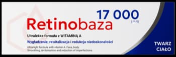 17 000 j.m.-g krem do twarzy i ciała, z Witaminą A, wygładzenie, rewitalizacja i redukcja niedoskonałości