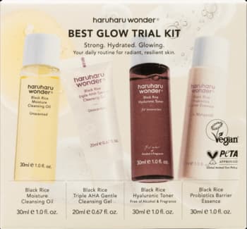Best Glow Trial Kit zestaw kosmetyków dla kobiet, olejek do twarzy + żel do mycia twarzy + toner do twarzy + serum do twarzy