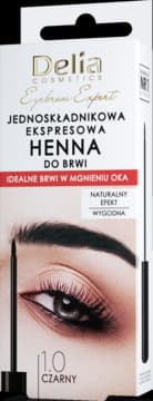 Eyebrow Expert henna do brwi, jednoskładnikowa, ekspresowa, nr 1.0 Czarny