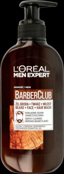 Barber Club żel do mycia brody, twarzy i włosów, olejek z Drzewa Cedrowego