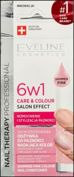 Nail Therapy Professional 6w1 Care & Colour odżywka do paznokci, skoncentrowana, nadająca kolor, Shimmer Pink