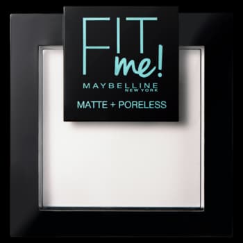Fit Me Matte + Poreless puder do twarzy, matujący, nr 090 Translucent