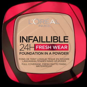 Infaillible 24H Fresh Wear puder do twarzy, matujący, nr 130 True Beige