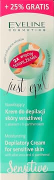 Just Epil Sensitive krem do depilacji skóry wrażliwej, z alosesem i d-panthenolem
