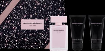For Her zestaw dla kobiet, woda perfumowana + balsam do ciała + żel pod prysznic