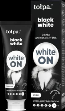Black White pasta do zębów, antybakteryjna, Węgiel