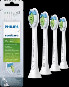 Sonicare Optimal White W2 końcówki wymienne do szczoteczki do zębów, sonicznej, Białe, H/10
