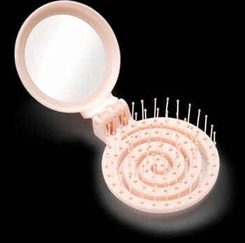 3D Flexi mini szczotka do włosów z lusterkiem