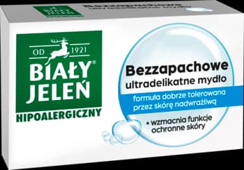 Hipoalergiczny mydło w kostce, bezzapachowe, ultradelikatne, do skóry wrażliwej