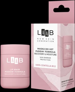 LAAB Skin Barrier Protection maska do ust, z kompleksem 100% Centella B12, nawilżająca