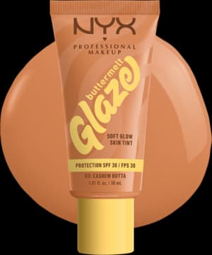 Buttermelt Glaze fluid rozświetlająco-tonujący SPF 30 odcień 03 Cashew Butta