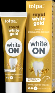 Royal White Gold pasta do zębów, wybielająca i wzmacniająca