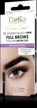 Eyebrow Expert żel zagęszczający brwi z dodatkiem mikrowłókien, nr 1.0 Czarny