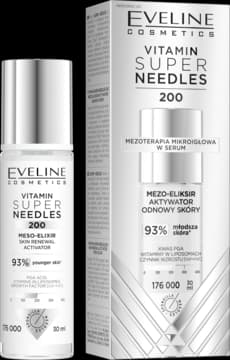 Vitamin Super Needles 200 mezo-eliksir do twarzy, aktywator odnowy skóry