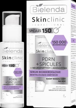 Skin Clinic Professional PDRN + Spicules serum do twarzy, biomikroigłowe, rewitalizująco-odżywcze, na noc