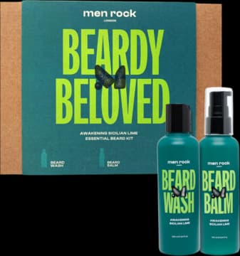 Beardy Beloved zestaw kosmetyków dla mężczyzn, szampon do brody + balsam do brody, Sicilian Lime