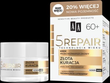 5 Repair Technologia Wieku krem do twarzy, przeciwzmarszczkowy, 60+, na dzień i na noc