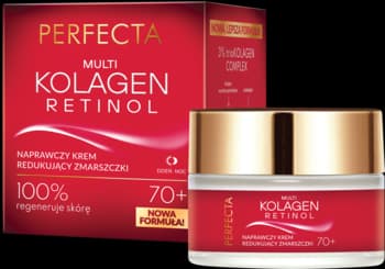 Multi Kolagen Retinol krem do twarzy, naprawczy, redukujący zmarszczki, 70+, na dzień i na noc
