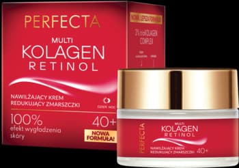 Multi Kolagen Retinol krem do twarzy, nawilżający, redukujący zmarszczki, 40+, na dzień i na noc