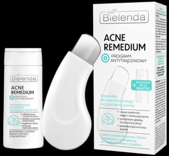 Acne Remedium zestaw do mechanicznego oczyszczania porów, szpatułka + koncentrat