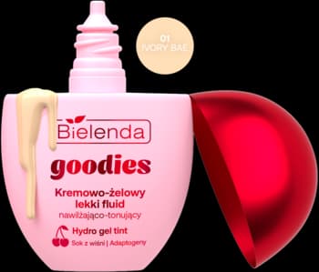 Goodies fluid do twarzy, kremowo-żelowy, nawilżająco-tonujący, nr 01 Ivory Bae