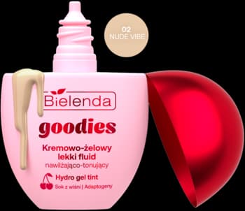 Goodies fluid do twarzy, kremowo-żelowy, nawilżająco-tonujący, nr 02 Nude Vibe