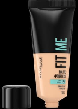 Fit Me Matte + Poreless podkład do twarzy, matujący, nr 105 Natural Ivory