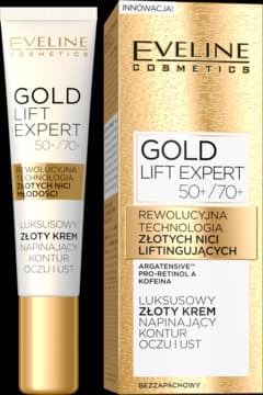 Gold Lift Expert krem pod oczy, luksusowy, złoty, napinający kontur oczu i ust, 50+/70+