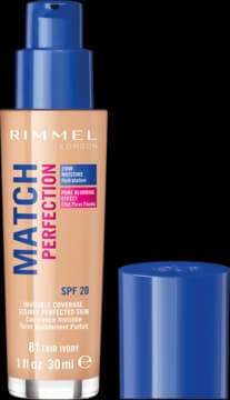Match Perfection 24HR SPF20 Foundation podkład w płynie z ujednolicającą i rozjaśniającą skórę formułą 081 Fair Ivory
