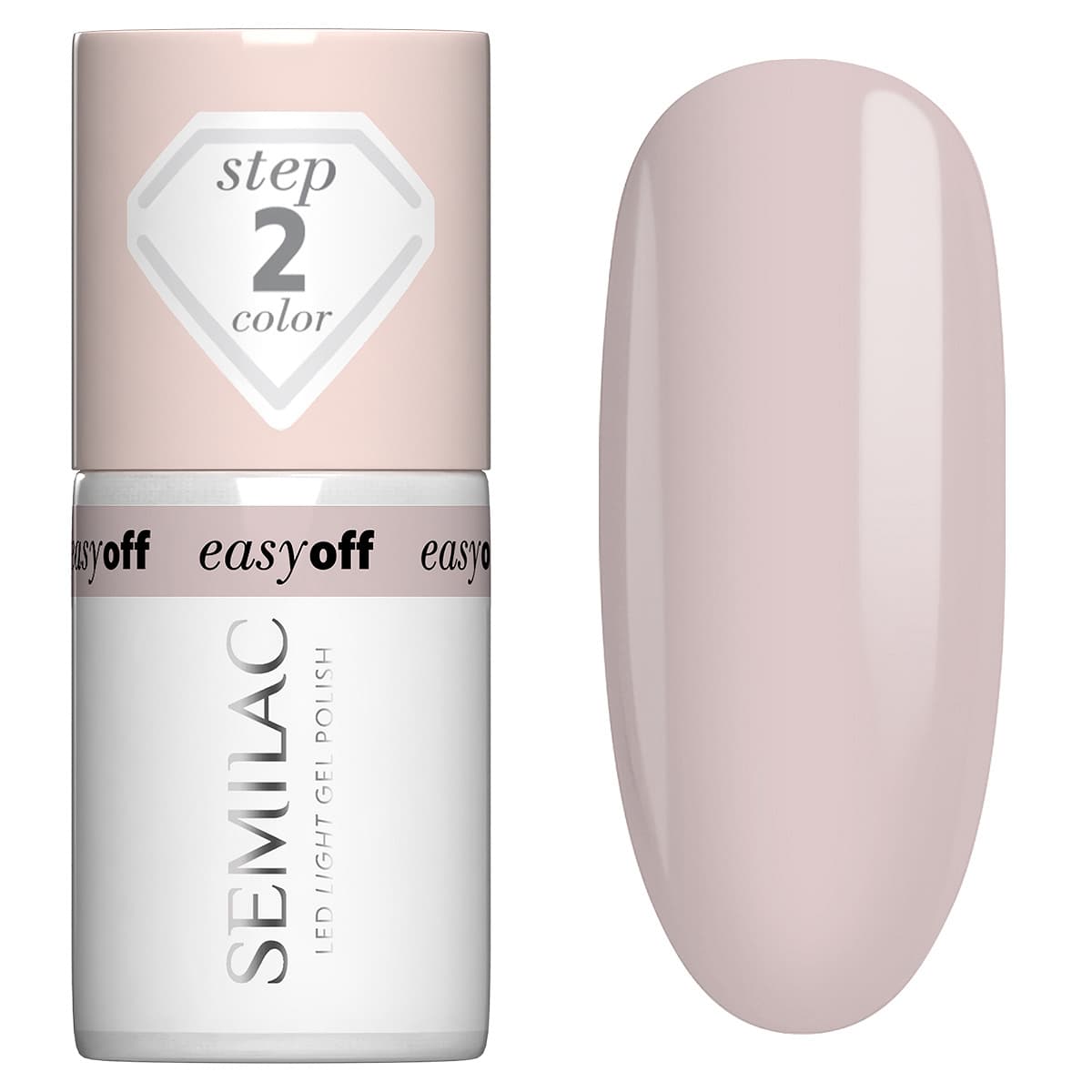 Easy Off Led Light, utwardzany lakier do paznokci do usunięcia zmywaczem, L12 Almond Milk