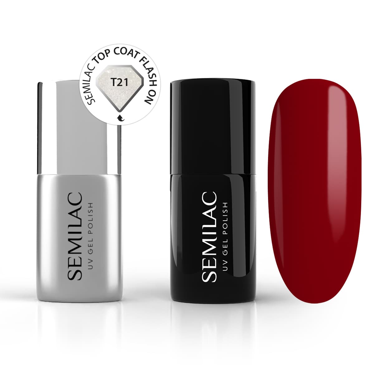 Duopack 928 & T21 Semilac Top Flash ON