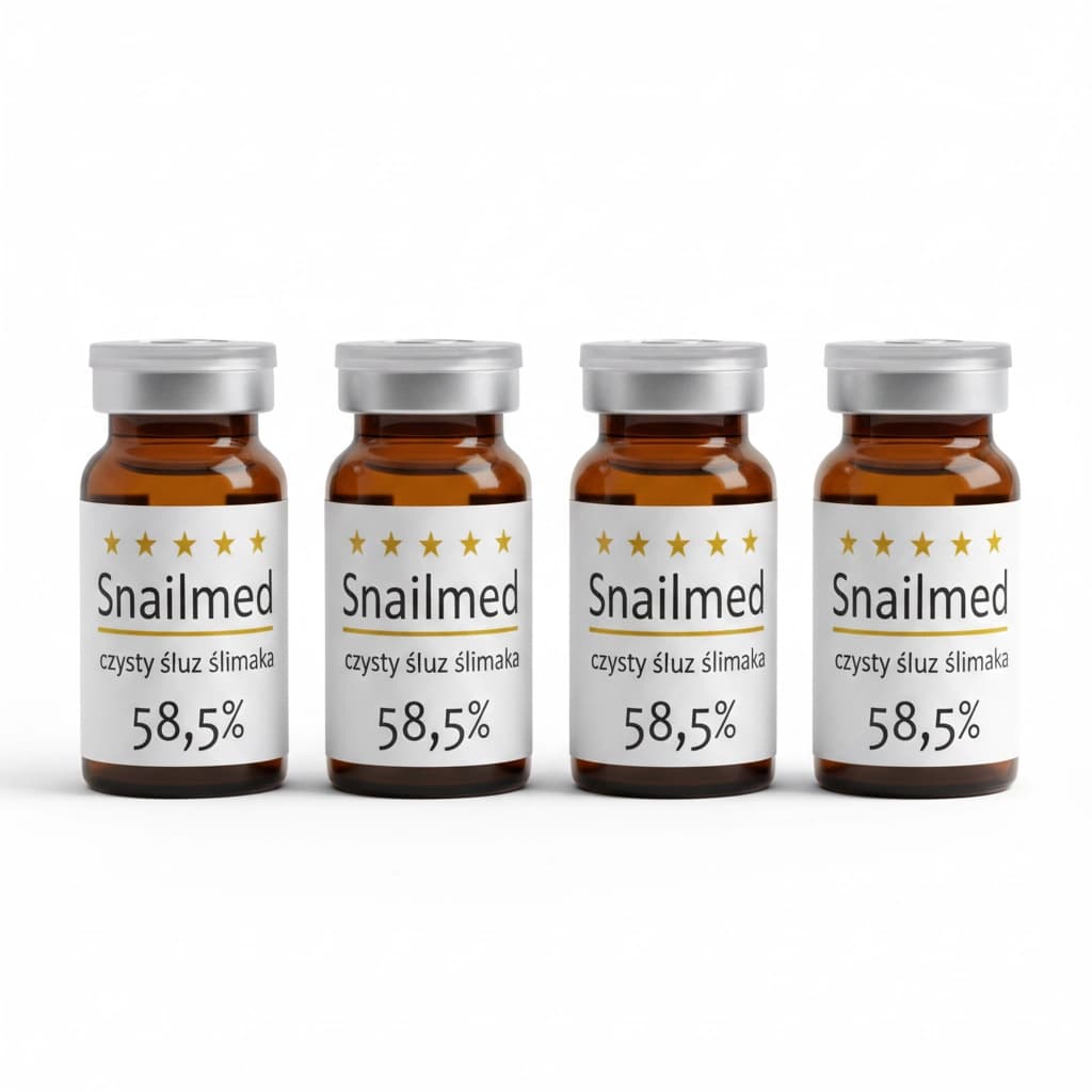 Rewitalizujące Serum z naturalnym śluzem ślimaka, kwasem hialuronowym oraz peptydami biomimetycznymi