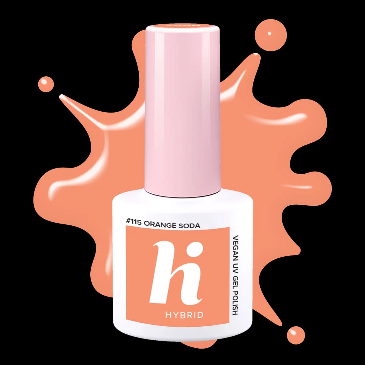 #115 hi hybrid Pop lakier hybrydowy Orange Soda