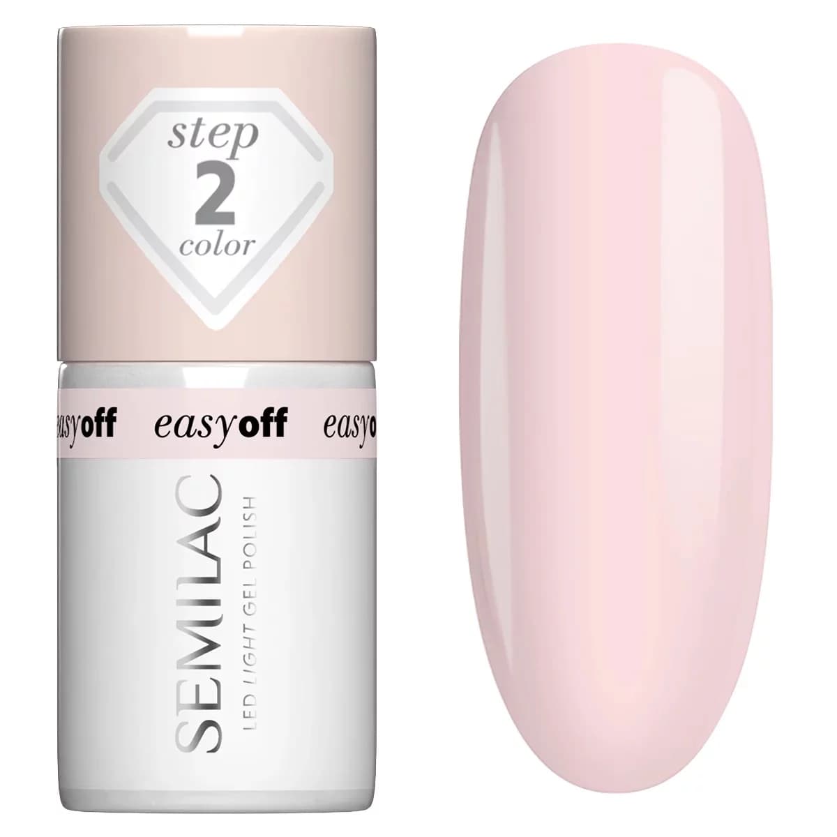 Easy Off lakier do paznokci, LED, nr L02 Milky Pink