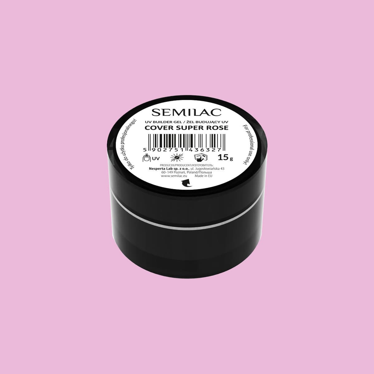 Żel Budujący Semilac Builder Gel Cover Super Rose