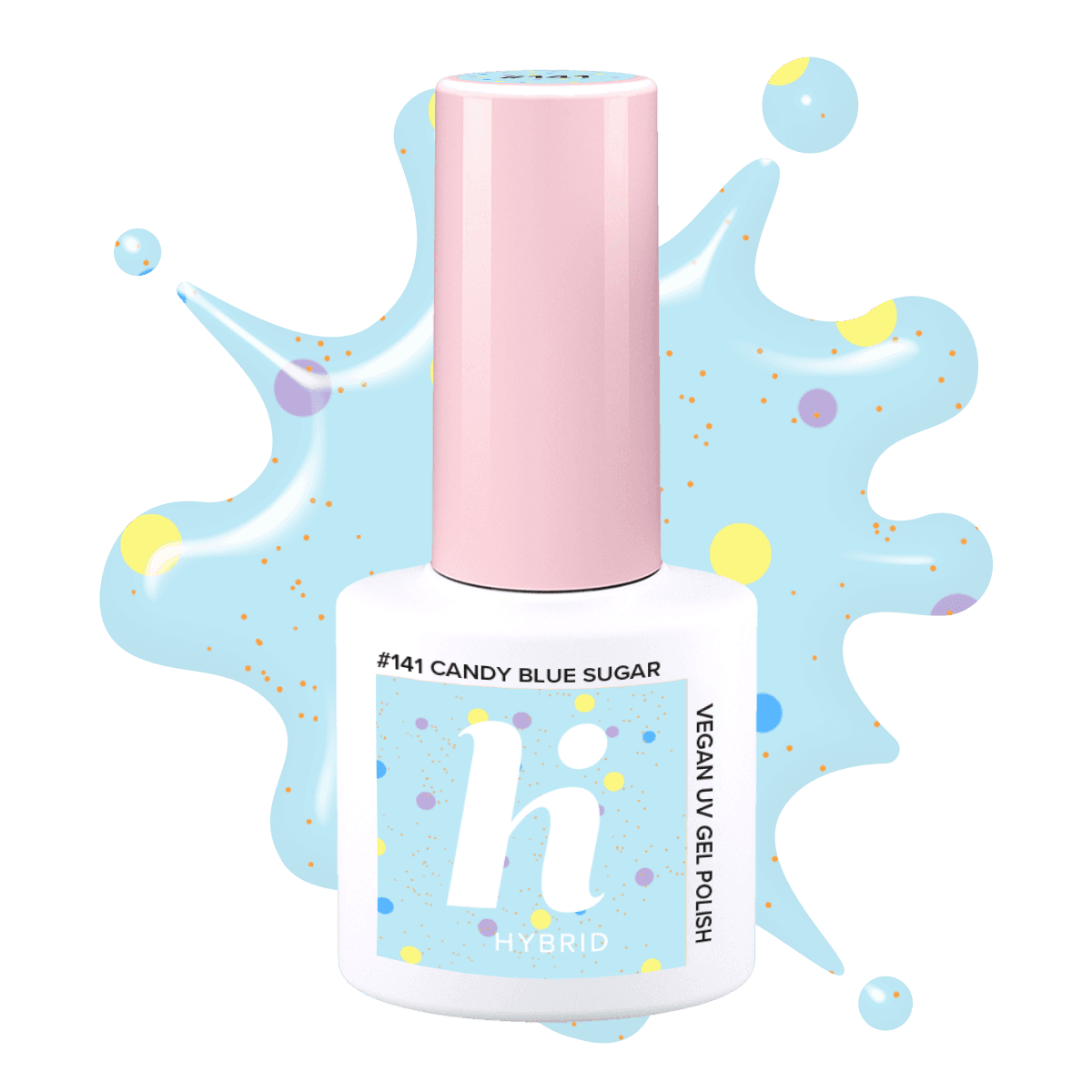 #141 hi hybrid lakier hybrydowy Candy Blue Sugar