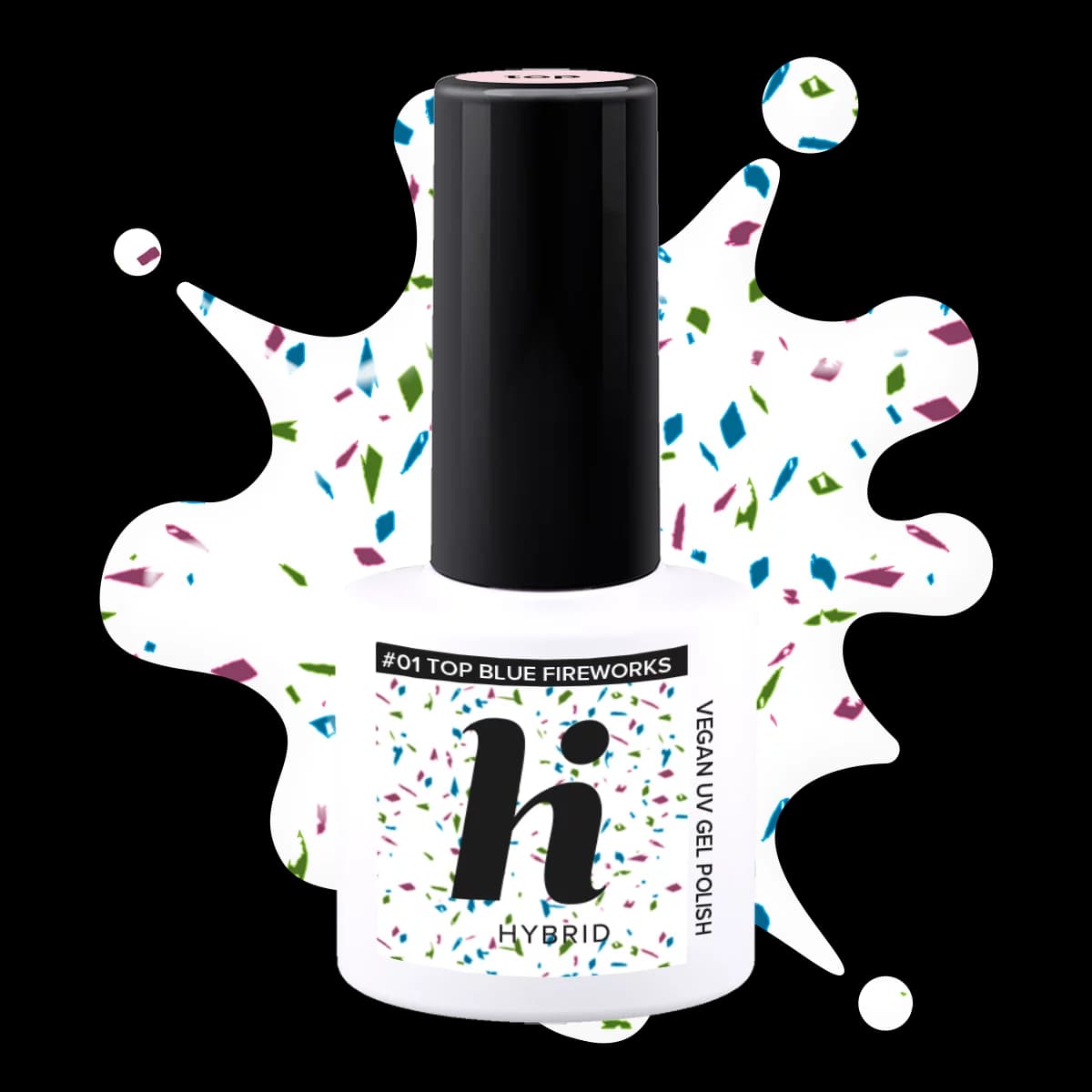 #01 hi hybrid Top No Wipe Blue Fireworks