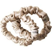The Mini Scrunchies Beige - jedwabne gumki do włosów