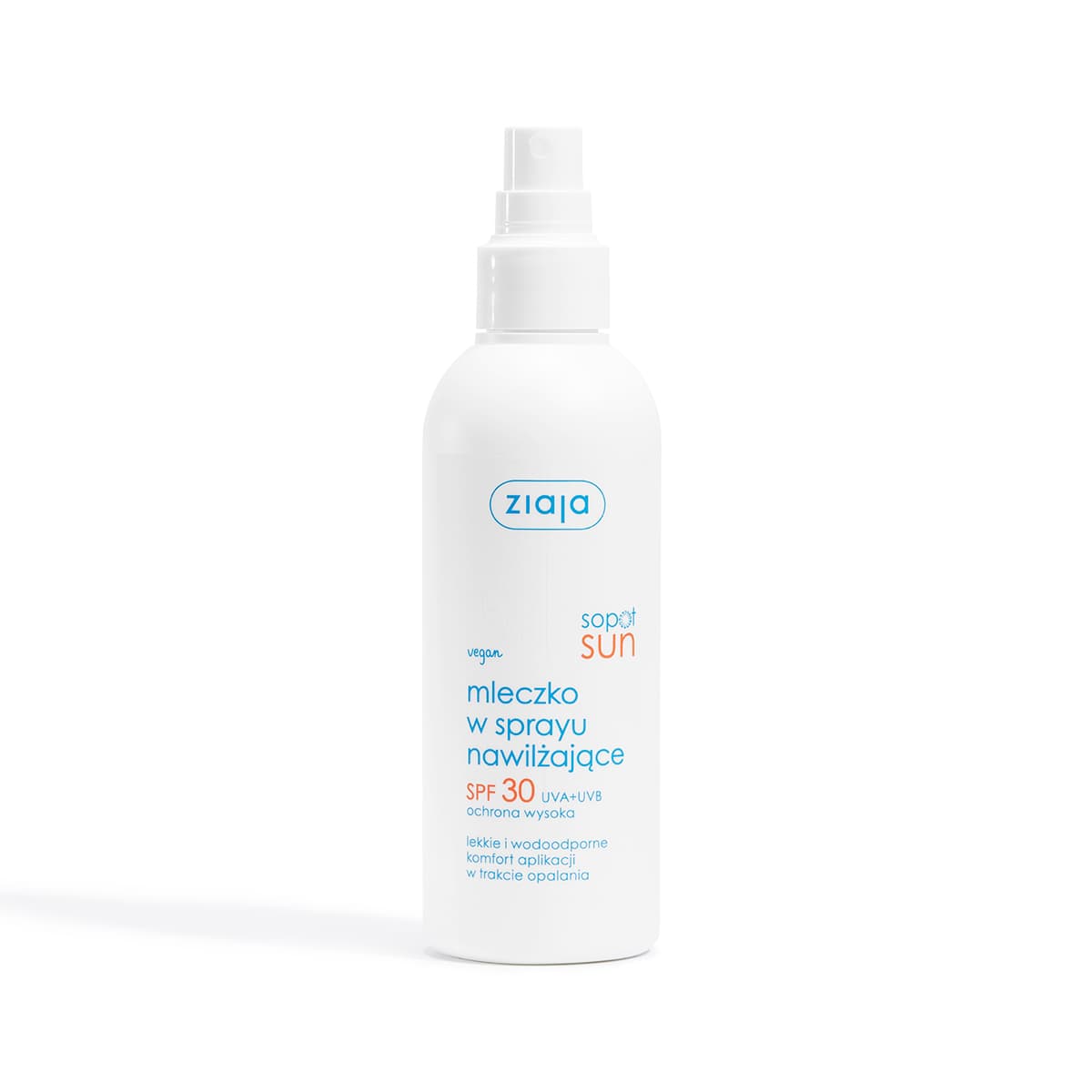 sopot sun mleczko w sprayu nawilżające SPF 30 UVA + UVB ochrona wysoka