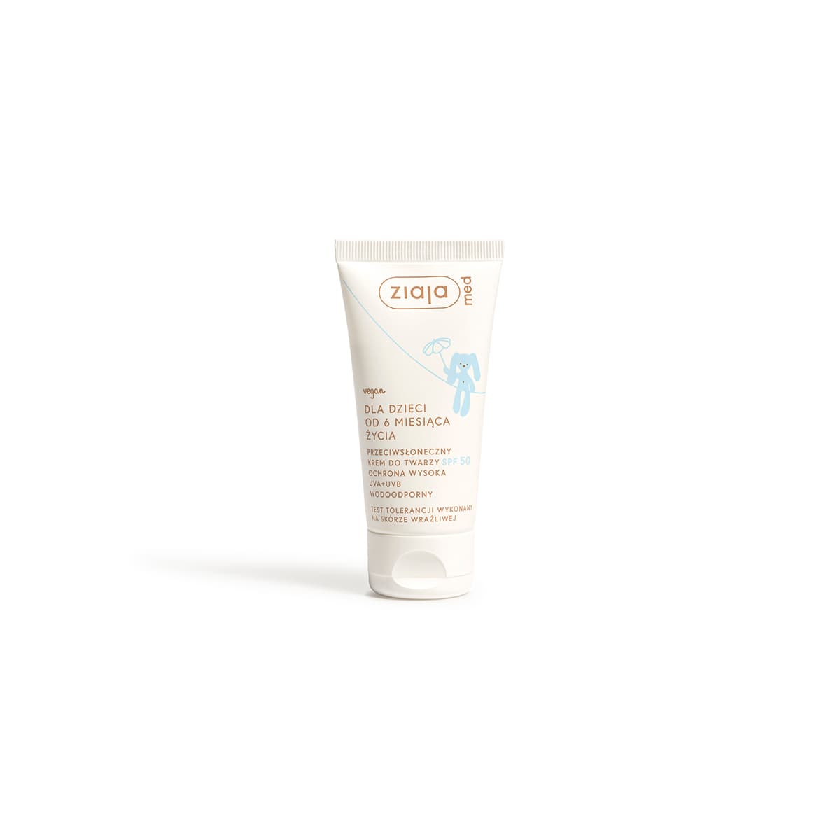 przeciwsłoneczny krem do twarzy spf 50 ochrona wysoka uva+uvb wodoodporny Ziaja