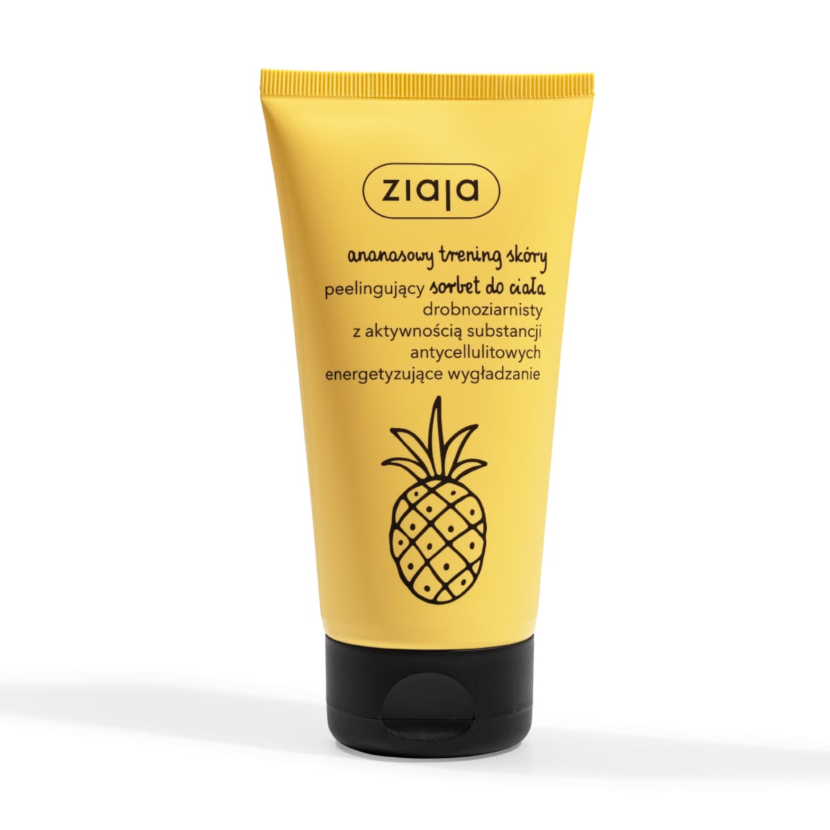 Ananasowy trening skóry - Drobnoziarnisty peelingujący sorbet do ciała - Antycellulitowy -