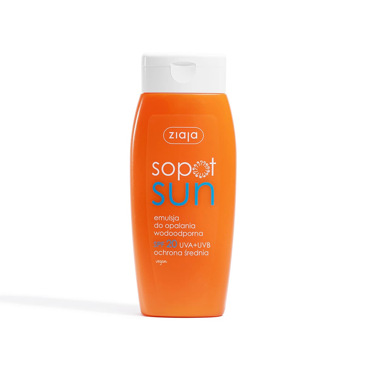 sopot sun emulsja do opalania wodoodporna SPF 20 UVA + UVB ochrona średnia