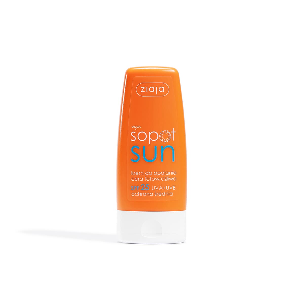 krem do opalania cera fotowrażliwa SPF 25 UVA + UVB ochrona średnia Ziaja