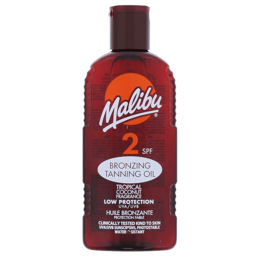 Bronzing Tanning Oil olejek do opalania brązujący tropikalny kokos SPF2 Ochrona przeciwsłoneczna