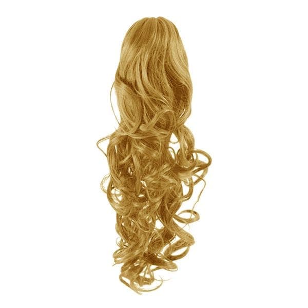 Przedłużanie włosów Clip In Kucyk #27 Średni blond - Kręcone 1 ct Zielony