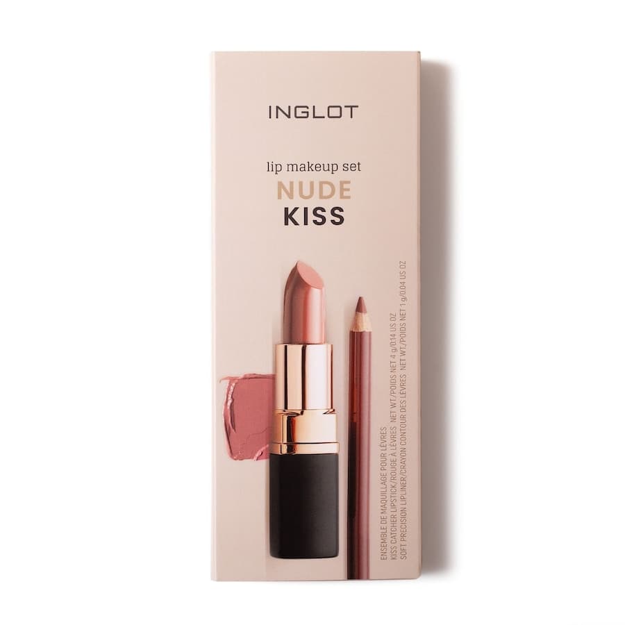 Lip Makeup Set Nude Kiss Zestaw do makijażu ust - Pomadka 901 + Konturówka 63