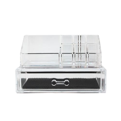 UNIQ 1062 Organizer do makijażu z jedną szufladką i 10 przegródkami Kuferki do makijażu 1 ct Organizer na kosmetyki z jedną szufladką i 10 przegr