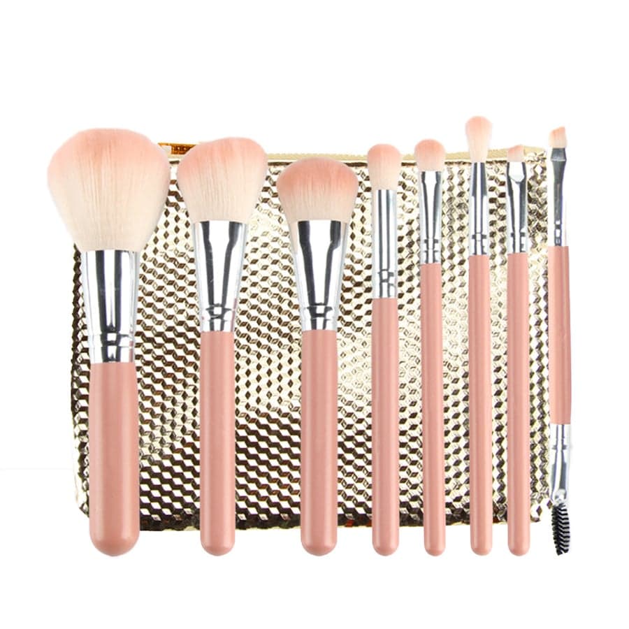 Advanced Face Brush Collection Zestawy pędzli do makijażu 9 ct Szampański