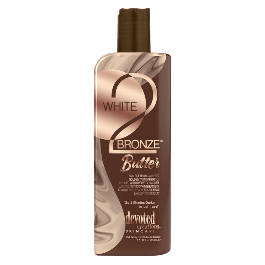 White 2 Bronze ciemne masło do opalania z peptydami odmładzającymi Samoopalacze